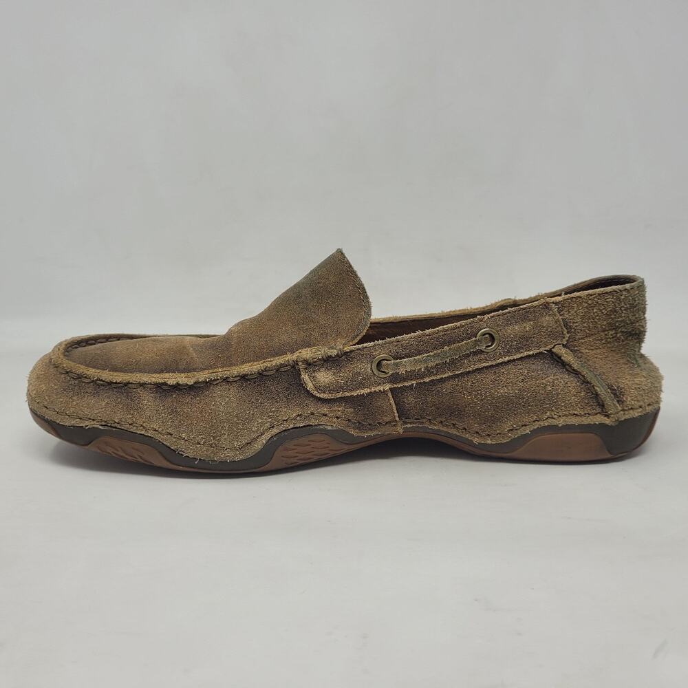 Ariat Shoes Men 10.5 Brown Slip On Loafers Distressed Suede Advanced Cushioning - Picture 8 of 12